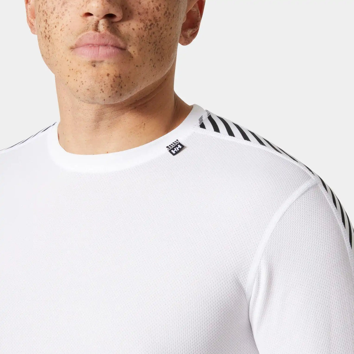 Men's HH LIFA® Stripe Long Sleeve Crew Base Layer