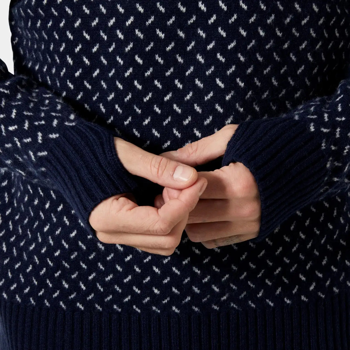 Men's Arctic Ocean Icelander Wool Knit Half-Zip Sweater
